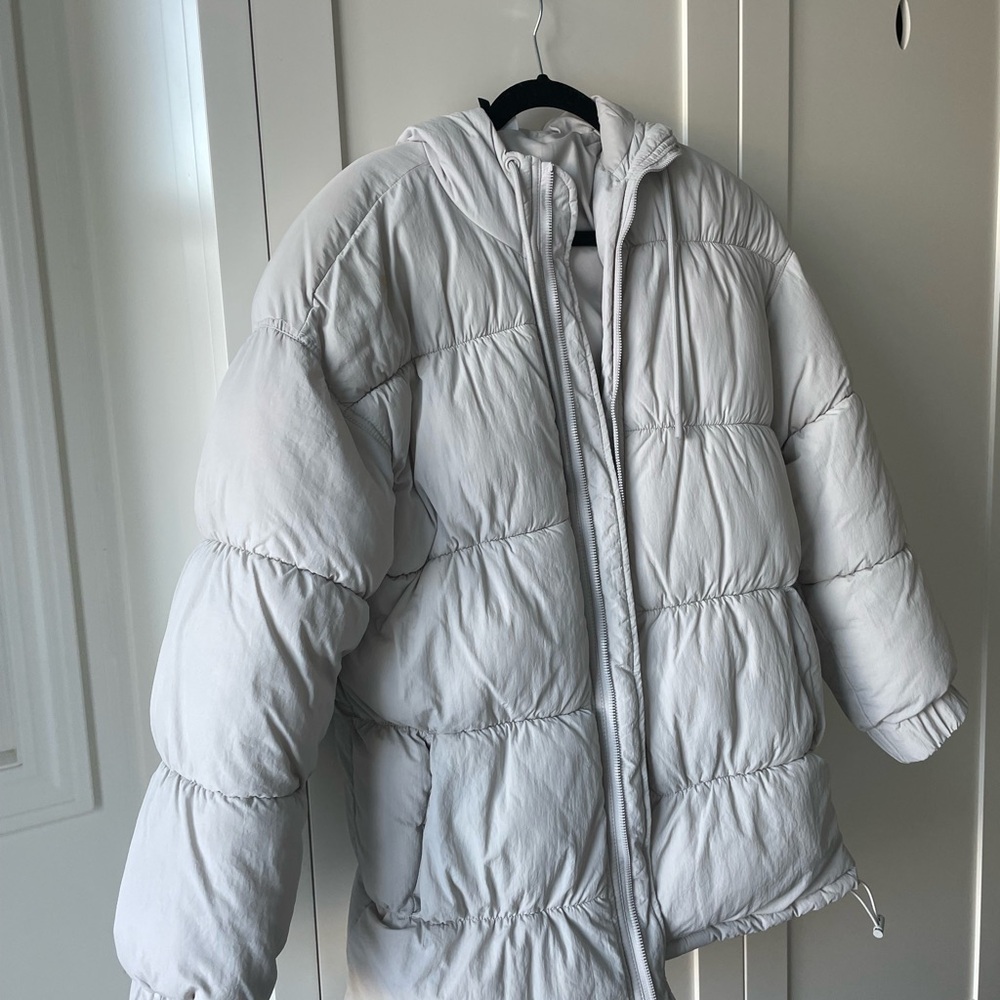 H&M Divided White Hooded Jacket